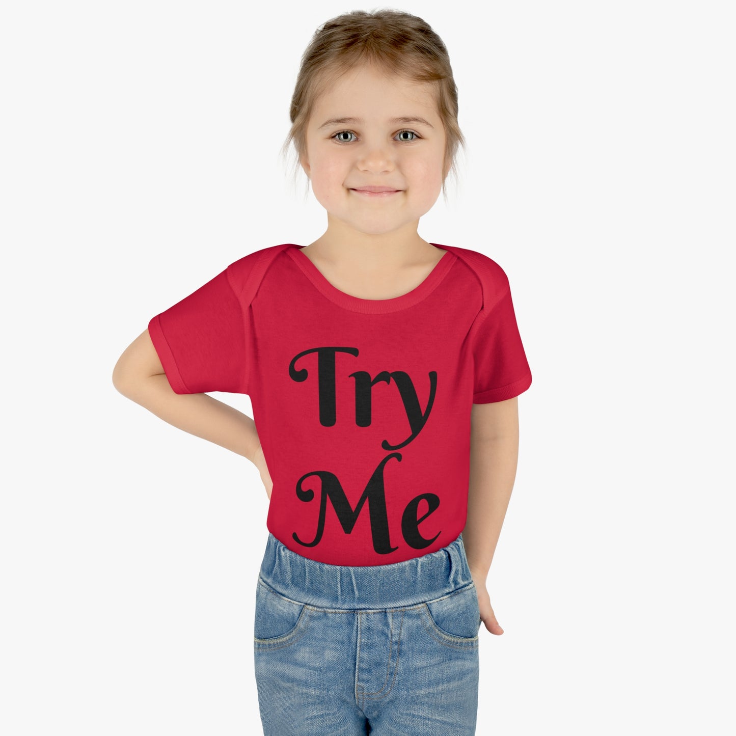 Introducing our ALL ATTITUDE 'Try Me' baby shirt