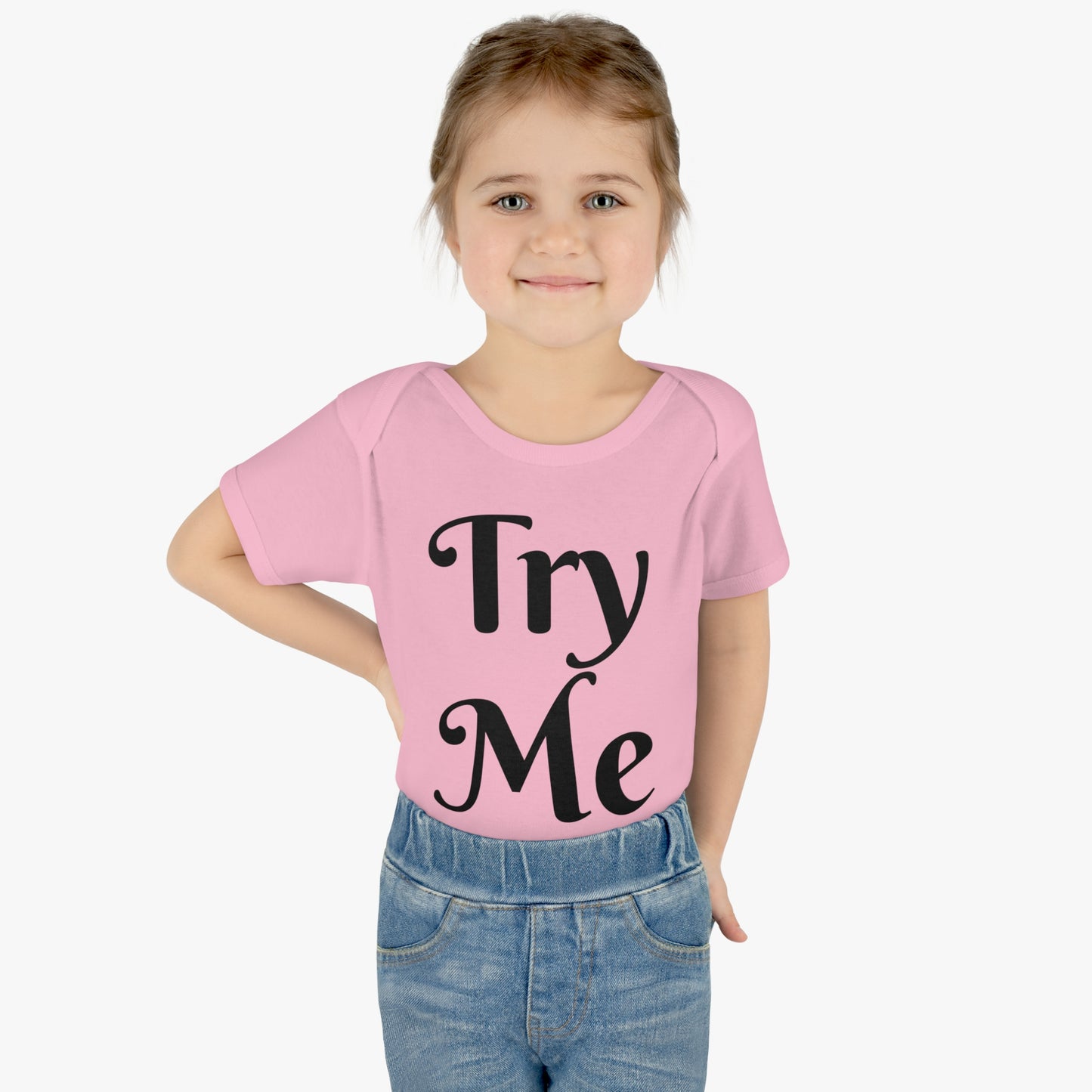 Introducing our ALL ATTITUDE 'Try Me' baby shirt