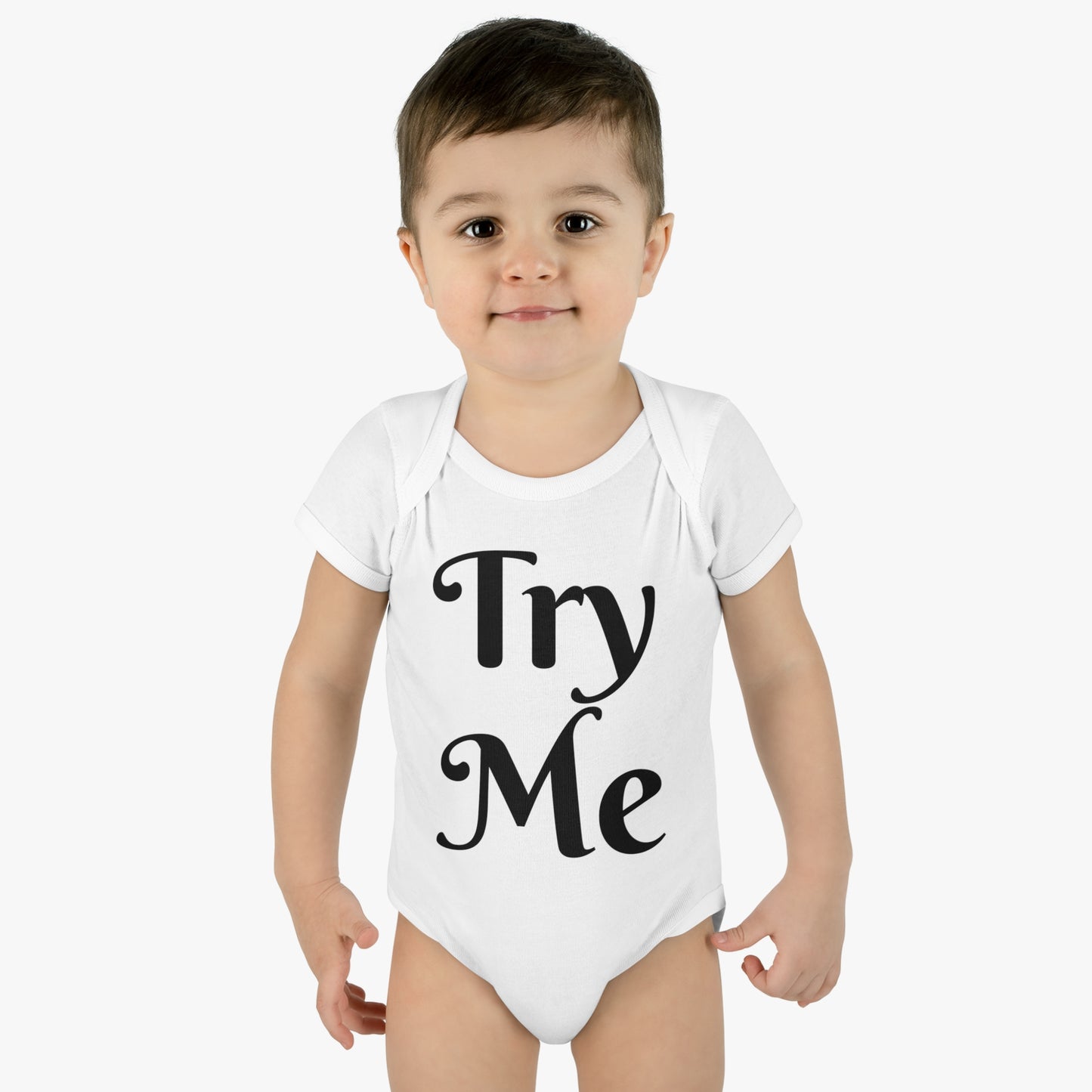 Introducing our ALL ATTITUDE 'Try Me' baby shirt