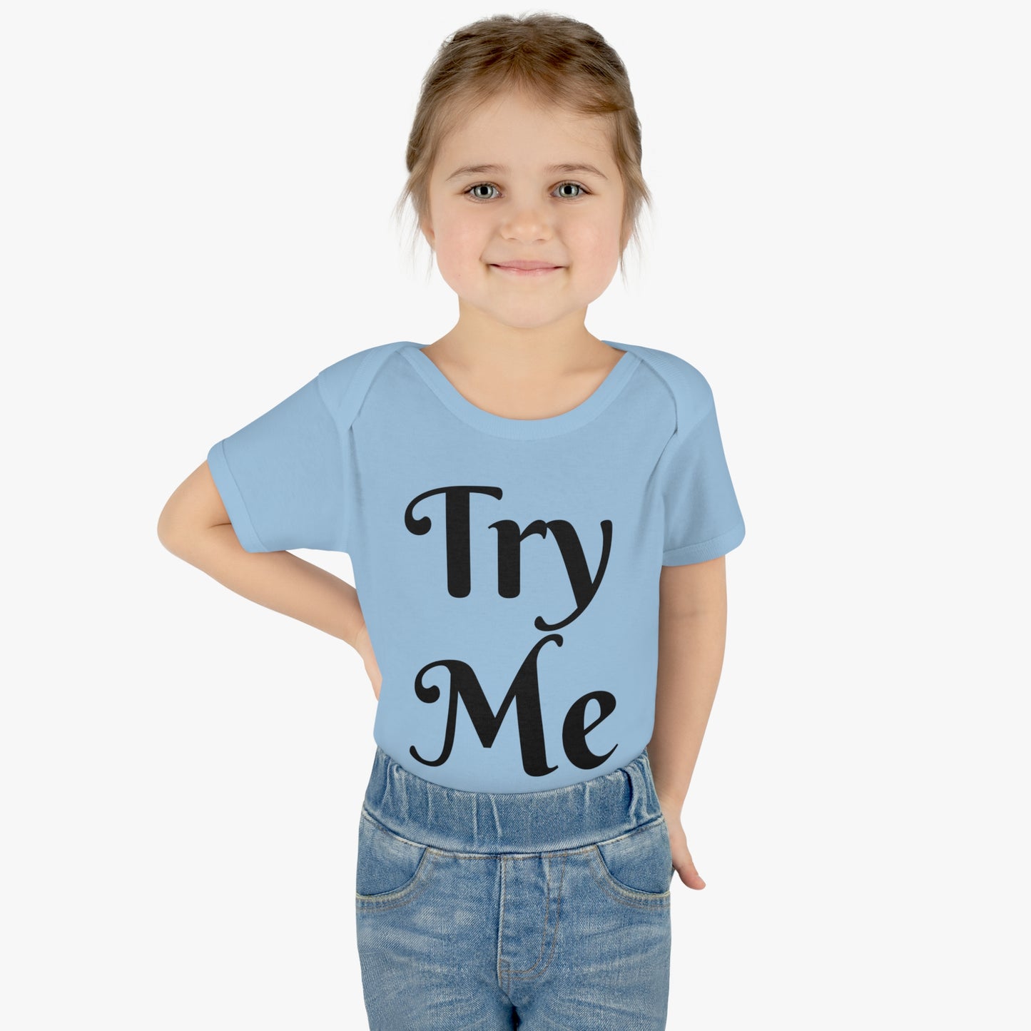 Introducing our ALL ATTITUDE 'Try Me' baby shirt