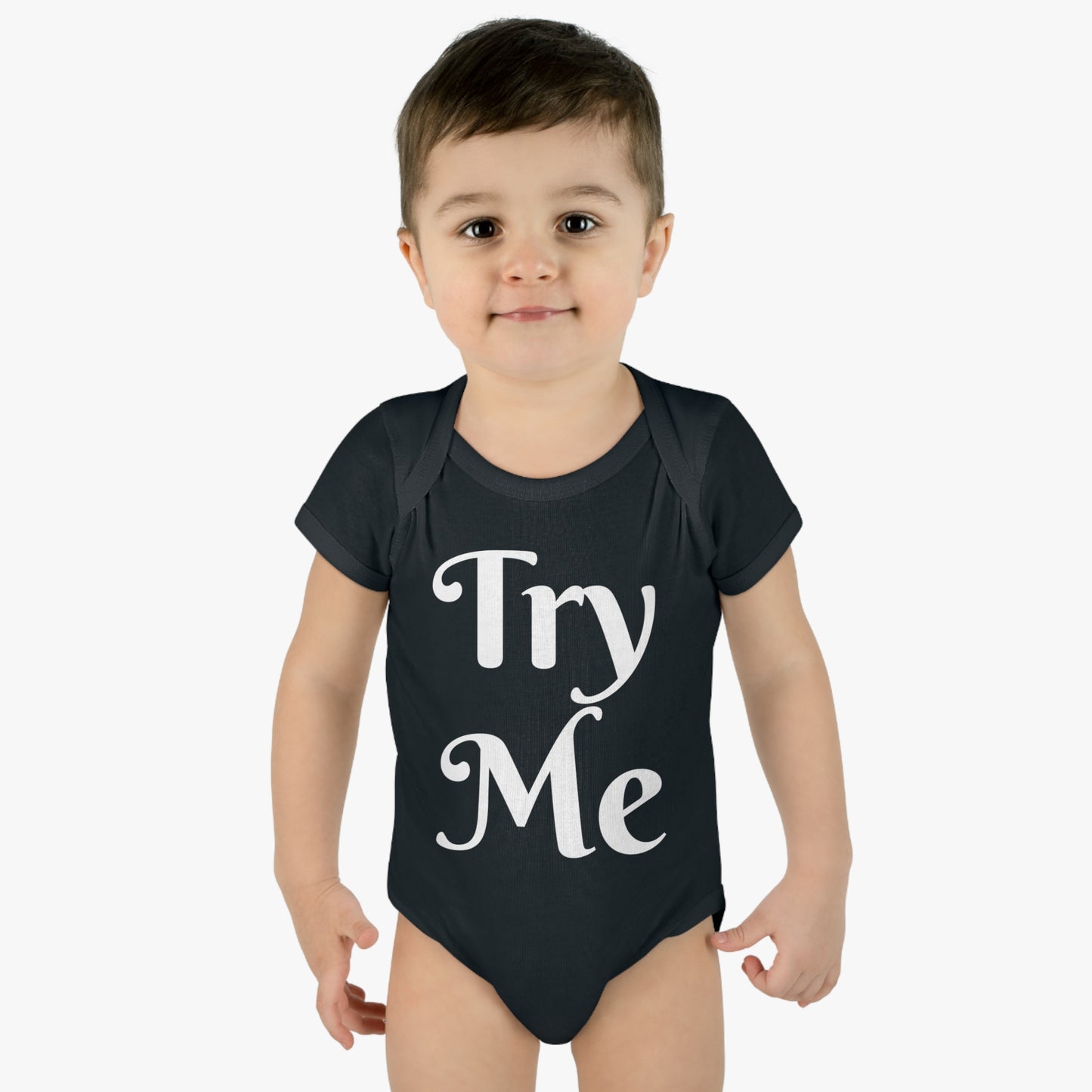 Introducing our ALL ATTITUDE 'Try Me' baby shirt