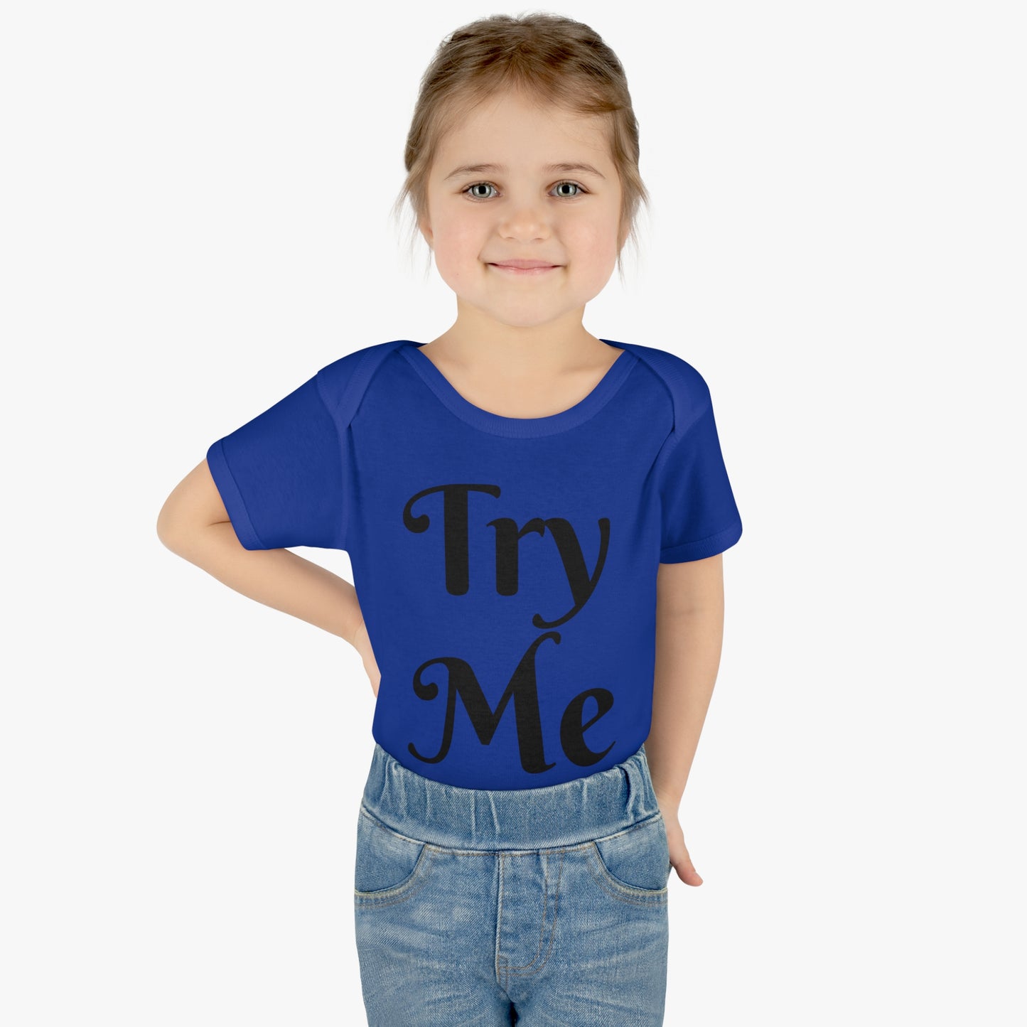 Introducing our ALL ATTITUDE 'Try Me' baby shirt