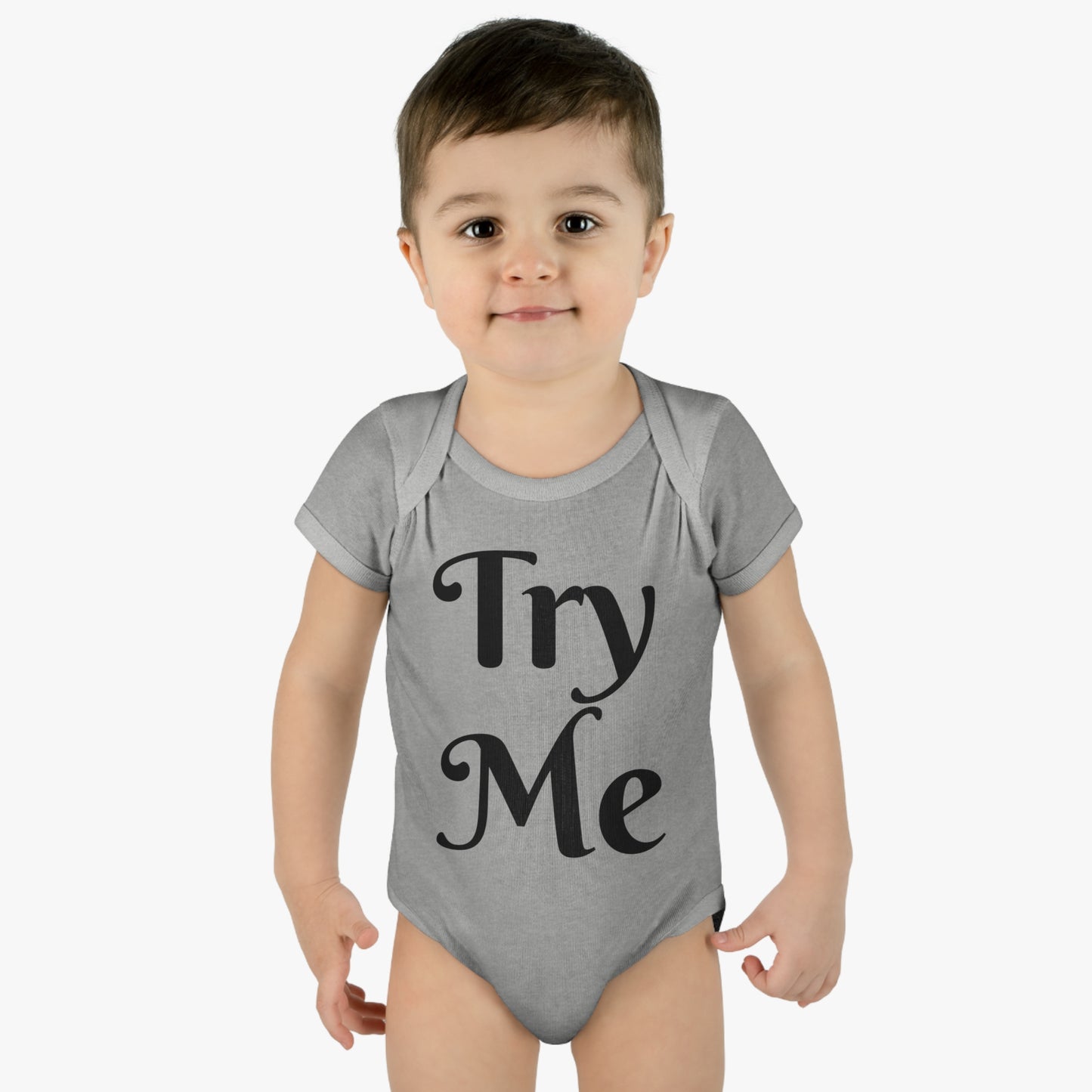 Introducing our ALL ATTITUDE 'Try Me' baby shirt