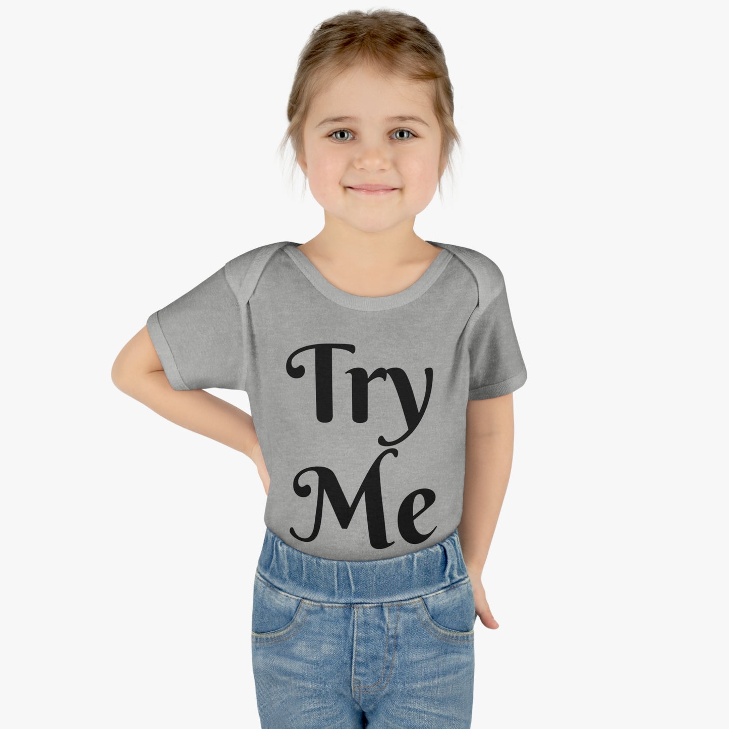 Introducing our ALL ATTITUDE 'Try Me' baby shirt